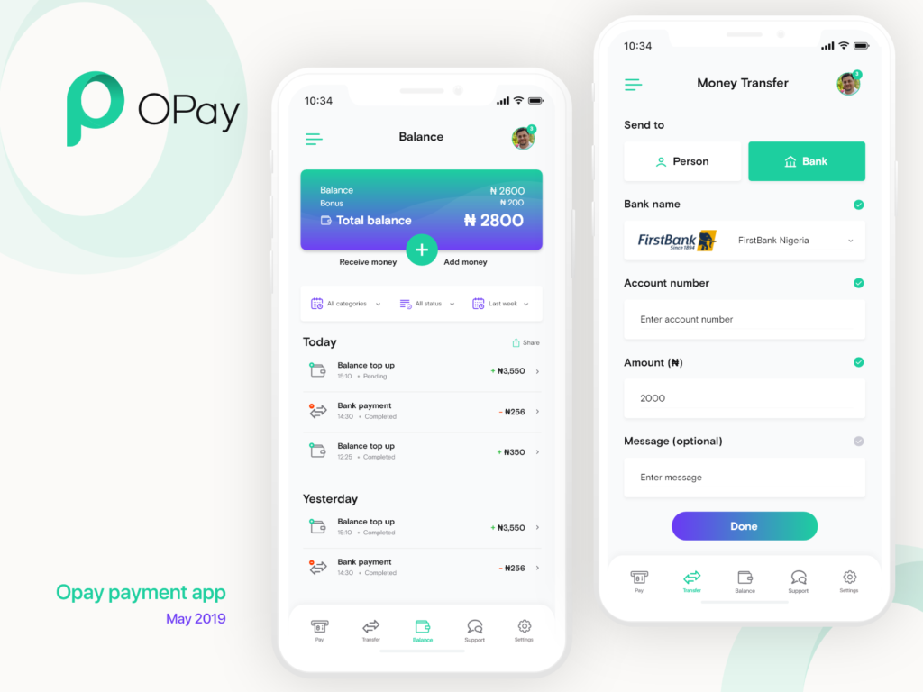 Get payment instantly (opay)